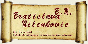 Bratislava Milenković vizit kartica